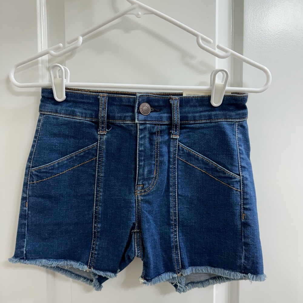 American Eagle Super Stretch Midi denim shorts
